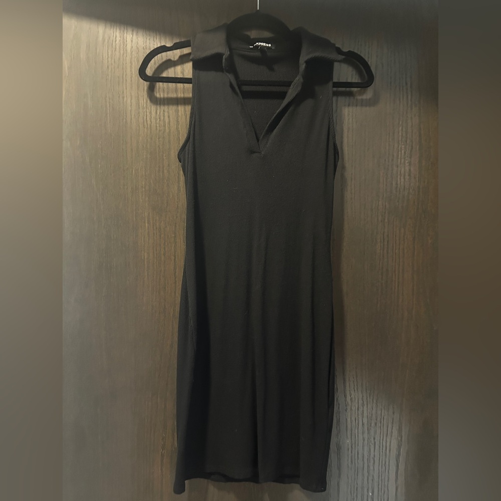 Black Sleeveless Tennis Dress